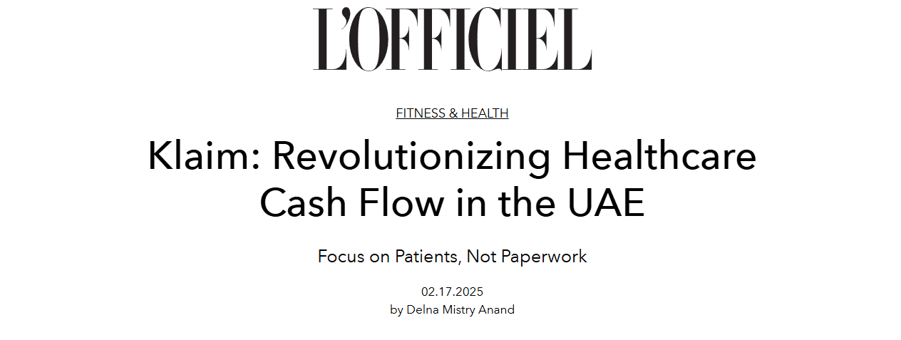 Klaim: Revolutionizing Healthcare Cash Flow in the UAE